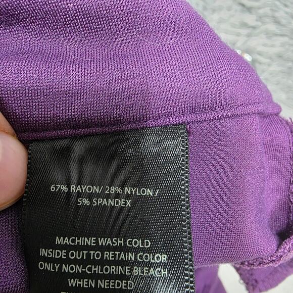 Kut From The Kloth Purple Trouser Skinny Pants Size 8S - Picture 3 of 7